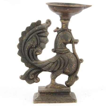 Brass Peacock Deepak Diya Oil Lamp