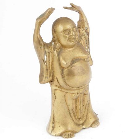 Brass Happy Man Standing Statue