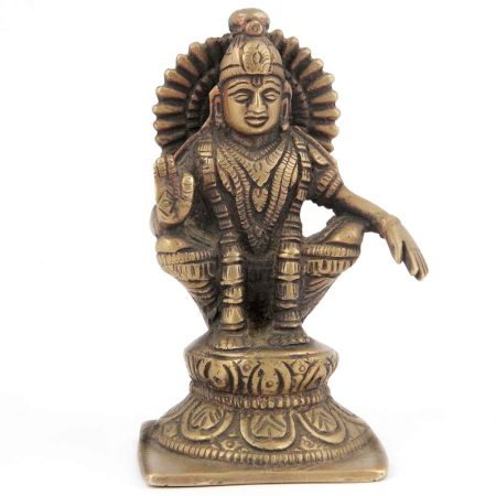 Brass Sitting God Statue