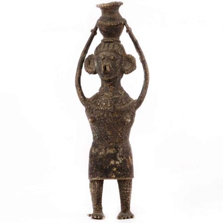 Bronze Monkey Candle Holder