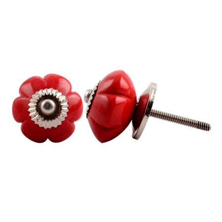 Red Melon Glass Cabinet Knob Online