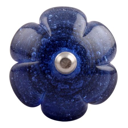 Cobalt Blue Melon Glass Wine Stopper (Set of one piece)