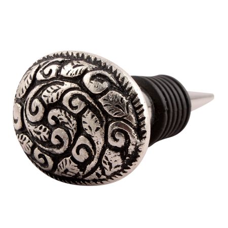 Oval Shape Aluminium Wine Stopper (Set of one Piece)