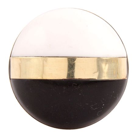 Black White Brass Resin Knobs
