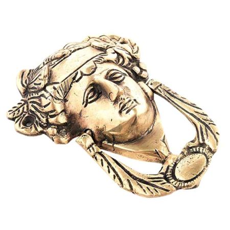 Brass Woman Head Door Knocker