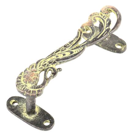 Peacock Bronze Door Pull Handles In Yellow Color
