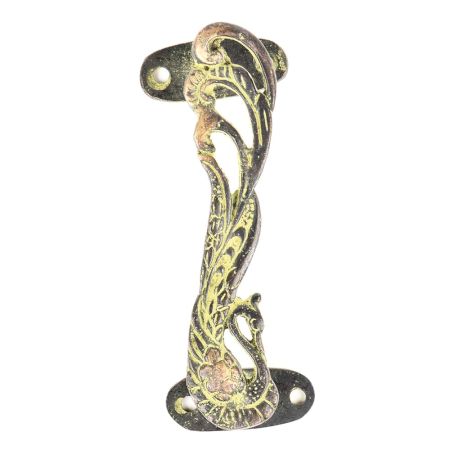 Peacock Bronze Door Pull Handles In Yellow Color