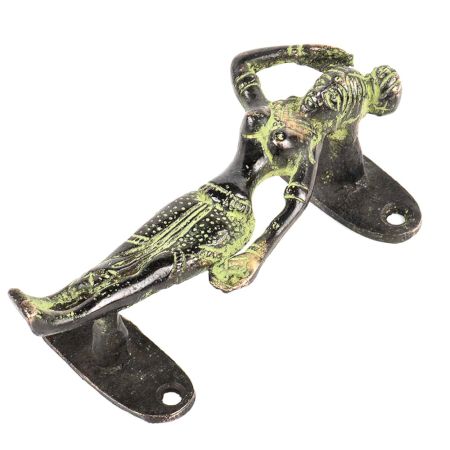 Black Tribal Standing Woman Door Handle