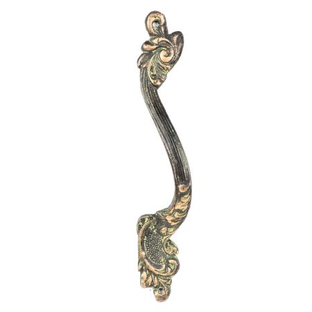 Ethnic Vintage Bronze Door Handle with Patina