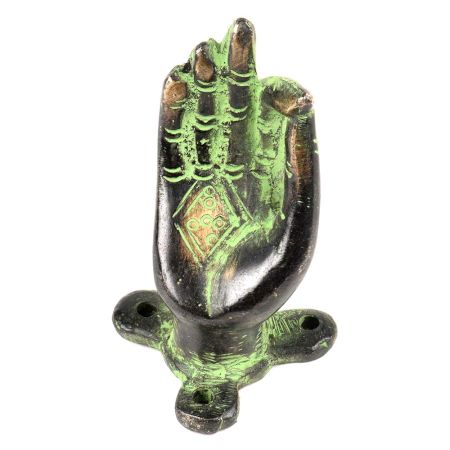 Yoga Mudra Brass Pulls HandleÂ Patina