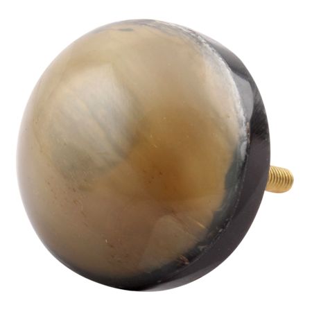 Brown Round Horn Cabinet Knobs