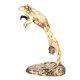 Spitting Leaping Frog Cast Bronze Garden Statue Fountain
