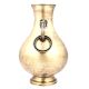 Solid Brass Vase Heavy Handmade One Ring Handle