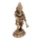 Standing Statue of Lord Ganesha Brass Figurines Playing Shehnai