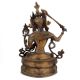 Bronze Manjushree Statue Sitting With Sword
