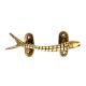 Golden Brass Fish Handle