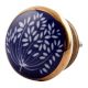 Purple Waxflower Flat Ceramic Cabinet Knob Online