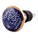 Purple Waxflower Flat Ceramic Wine Stopper (Set of one piece)
