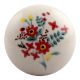 Red Dahlia Flower Ceramic Wine Stopper (Set of one piece)