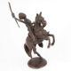 Brass Sculpture Horse Warrior Rider Figurine