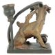 Brass Foo Dog Candle Holder