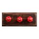 Red Melon Glass Wooden Hooks