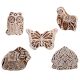 Set of 5 Piece New Mix Wooden Printing Block