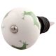 Forest Green Runing Rein Deer Pattern Ceramic Wine Stopper