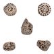 Set of 5 Piece New Mix Wooden Printing Block