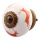 Peach Running Rein Deer Pattern Ceramic Drawer Knob Online 
