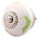 Pea Green Running Rein Deer Pattern Ceramic Cabinet Knob Online 