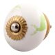 Pea Green Standing Rein Deer Pattern Ceramic Cabinet Knob Online 
