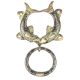 Vintage Brass Fish Ring Door Knocker