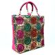 Floral Brocade Party Bag Pink Handbag 
