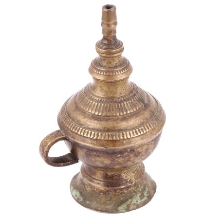Primitive Handmade Brass Oil Lamp