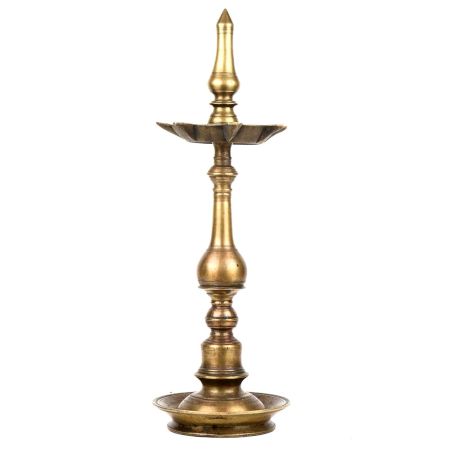 Gold Brass Samay Diya Oil Diwali Puja Lamp