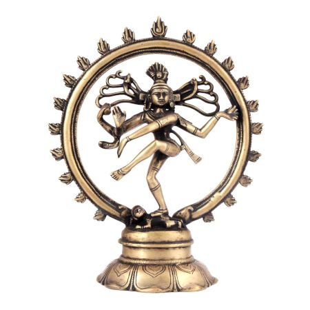 Brass Nataraj Dancing Shiva Statue