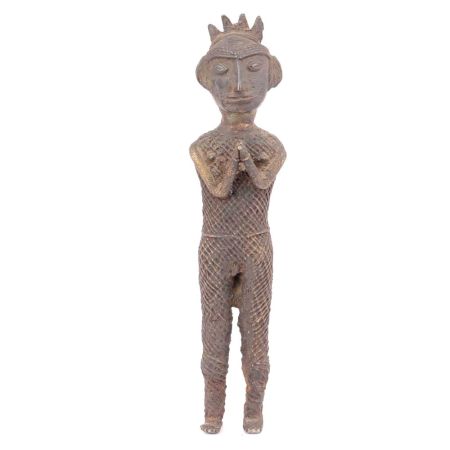 Dhokra Casting Tribal Man Praying Statue