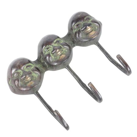 Laughing Buddha Double Cloth Three Hooks Hanger