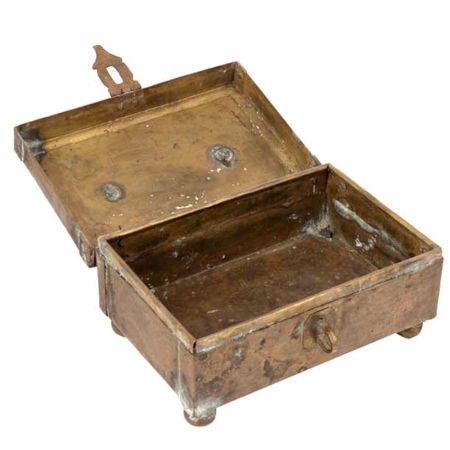 Old Brass Jewellery Box