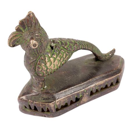 Hand Carved Peacock Jali Cut Feet Cleaner Scrub