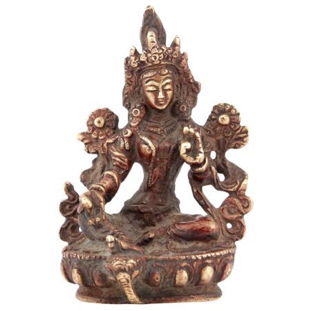 Brass Sitting Tara Statue