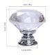 Crystal Knobs Yazer Pack of 25 Clear 30MM Diamond Shape Home Decoration Knobs and Handles for Cabinet,Drawer,Dresser,Cupboard,Bin