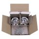 HOSL 10PCS 40MM Diamond Shape Crystal Glass Cabinet Knob Cupboard Drawer Pull Handle/Great for Cupboard, Kitchen and Bathroom Cabinets, Shutters, etc