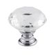 YUYIKES 30mm Diamond Shape Crystal Glass Cabinet Knobs Transparency 12 Pack for Drawer, Chest, Bin, Dresser, Cupboard (12 pcs of transparency)