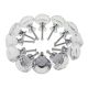 YUYIKES 30mm Diamond Shape Crystal Glass Cabinet Knobs Transparency 12 Pack for Drawer, Chest, Bin, Dresser, Cupboard (12 pcs of transparency)