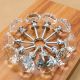 NORTHERN BROTHERS Drawer Knob Pull Handle Crystal Glass Diamond Shape Cabinet Drawer Pulls Cupboard Knobs with Screws for Home Office Cabinet Cupboard Bonus Silver Screws DIY (10 Pieces)
