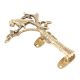 Golden Brass Parrot On Tree Door Handle