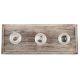 Clear Glass Cabinet Wooden Hooks