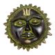 Tribal Sun Design Brass Wall Hanging With Patina